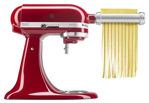 KitchenAid KSMPRA Stand Mixer Attachment Pasta Roller & Cutter, 3-Piece Set, Stainless Steel KitchenAid