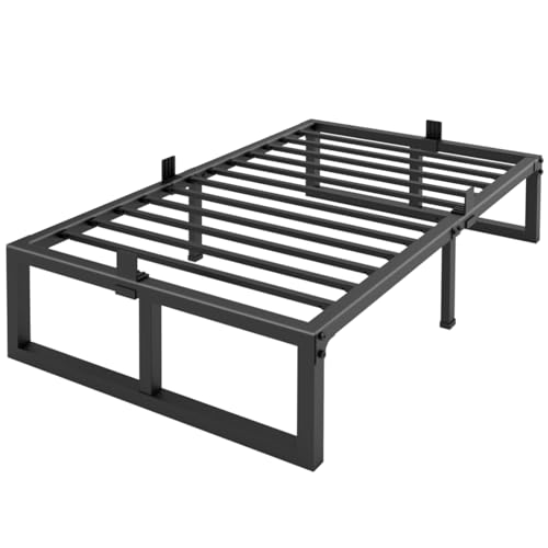 Yitong Angel Twin XL Size Bed Frame, 14 Inch Heavy Duty Support 3500 lbs Metal Platform, No Box Spring Needed/Noise Free/Non-Slip/Steel Slat Support/Easy Assembly Yitong Angel