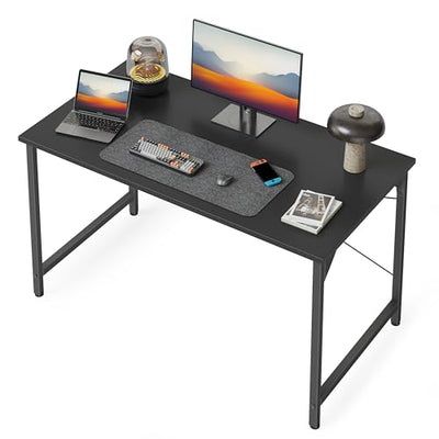 Cubiker Computer Desk, 40 inch Small Home Office Desk for Small Spaces, Modern Simple Style for Home, Office, Dark Black