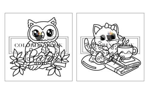 Cozy Autumn: Cute and Cozy Coloring Book for Adults & Teens Featuring Easy and Bold Autumn Designs (Bold and Easy Coloring Books) Majosta