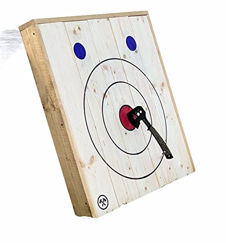 Generic Leaning Axe and Knife Throwing Target - Tomahawk Targets WoodArtSupply