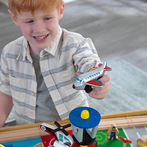 KidKraft 17850 Waterfall Mountain Wooden Train Set & Table with 120 Pieces, 3 Storage Bins KidKraft