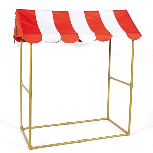 Fun Express Pop Up Canopy 4x4 Small Pop Up - Carnival Circus Tent Canopy for Event Vendor Booth & Food Stand | Portable Party Tent for Outdoor Backyard Celebrations, VBS & Festival Decorations Fun Express