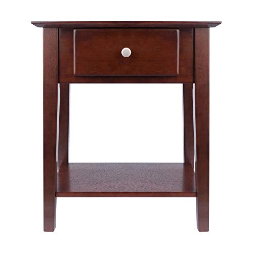 Winsome Wood Shaker Accent Table, Antique Walnut Winsome