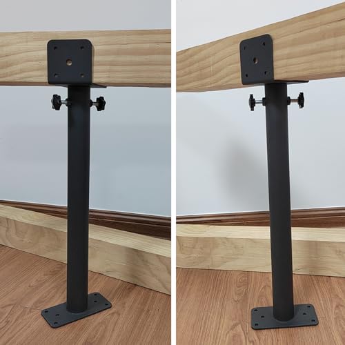 Wpbhk 3Pcs Roof Riser Brackets Kit, Roof Mount Brackets, Pergola Roof Beam Brackets, 3-1/2" Saddle Black Riser Wpbhk