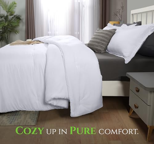 Queen Comforter Set 3 Piece White by Utopia Bedding, Comforters Queen Size, Bedding Comforters Sets, Down Alternative Soft Bed Set, 1 Comforter (88 x 88 inches) 2 Pillow Shams (20 x 26 inches) Utopia Bedding