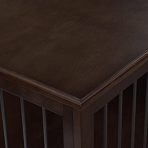 Crosley Furniture Winslow Medium Credenza Dog Crate Kennel for Pets, Dark Brown Crosley Furniture