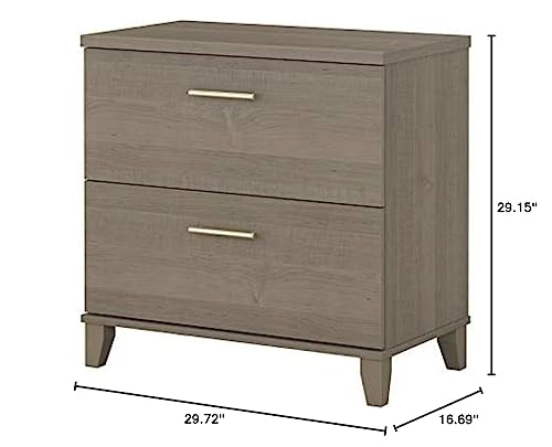 Bush Somerset Lateral File Cabinet, Ash Gray (WC81680) Bush Business Furniture