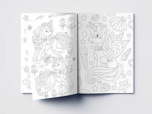 101 Unicorn Colouring Book: Fun Activity Colouring Book For Children WoodArtSupply