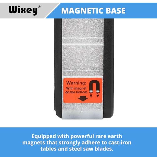 Wixey WR300 Digital Angle Finder Gauge with Magnetic Angle Finder Base and Backlit Digital Display Angle Ruler - 180 Degree Digital Electronic Level Accessory for Woodworking Tools Wixey