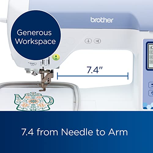 Brother PE900 Embroidery Machine with WLAN, White Brother