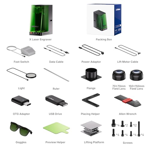 ComMarker X 6W UV Engraving Machine, 3D Internal Engraving, Auto-Focus with LiDAR Ranging System, 10,000mm/s Engraving System, On-Site & Small-Batch Ready Engraving Machine ComMarker