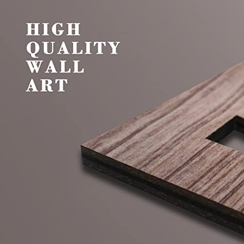 BINCUE 3 Panel Rustic Wood Wall Art Tree of Life Boho Decor with 3D Hollow Craft Art for Kitchen & Bathroom & Living Room BINCUE