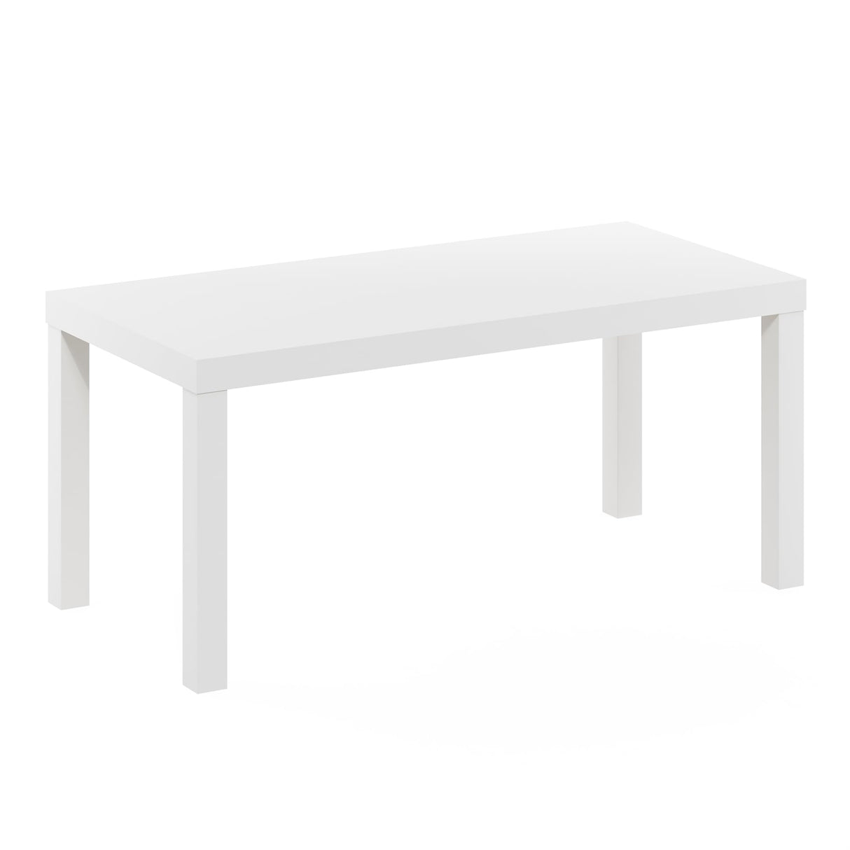 Furinno Classic Simple Coffee Table for Living Room, 38.98 (W) x 17.52 (H) x 18.9 (D) Inches, White Furinno