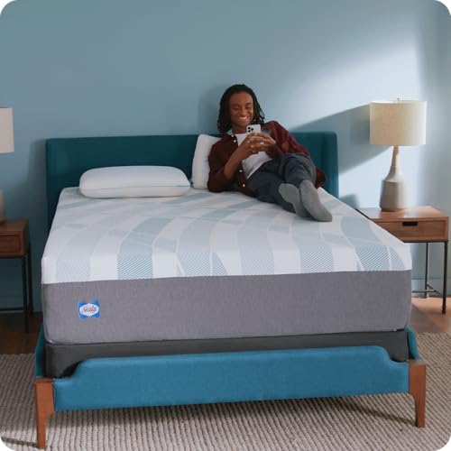 Sealy Dreamlife 14” Hybrid Mattress-in-a-Box, Queen, SealyComfort Gel Memory Foam, SealyResponsive Encased Coils, Machine Washable Cover Sealy