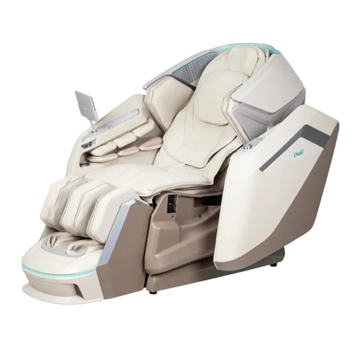 Osaki Apex Duo 5D+4D SL-Track Massage Chair with Smart Pressure Sensors, Micro-Space Saving Technology, Taupe Osaki