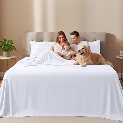 Utopia Bedding Twin Sheet Set – 3 Piece Bed Sheets for Twin Size Bed, Soft and Breathable Microfiber, Includes 1 Fitted Sheet, 1 Flat Sheet and 1 Pillowcase (White) Utopia Bedding