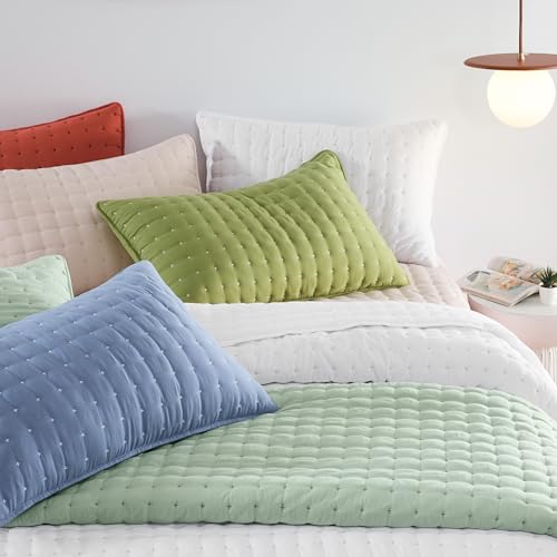 WDCOZY Beige King Size Quilt Bedding Sets with Pillow Shams, Tan Cream Lightweight Bedspread Coverlet, Quilted Blanket Thin Comforter Bed Cover, All Season Summer Spring, 3 Pieces, 104x90 inches WDCOZY