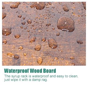 KLM Liquor Bottle Display Shelf, Coffee Syrup Rack Organizer, 3 Step Countertop Liquor Wine Rack, mini bar,liquor cabinet, Home Retro Bar Shelf Stand for Liquor Whiskey, Spirits KLM