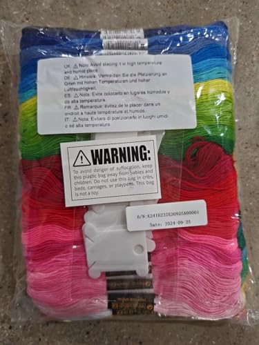 Caydo Embroidery Kit with Water Soluble Embroidery Stabilizer Including 2Pcs Embroidery Hoops, 100 Color Threads, Embroidery Fabric, and Cross Stitch Tool Embroidery Starter Kits for Adults Beginners Caydo