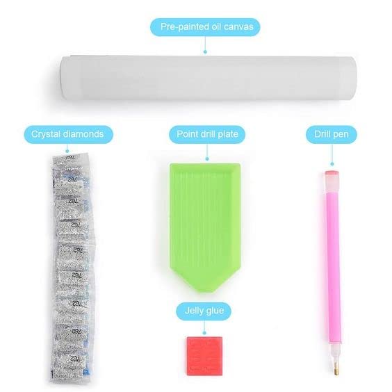 DIY 5D Diamond Painting,a Day at The Lake restores Soul,Anchor,Paint by Number Crystal Rhinestone Diamond Embroidery Paintings Cross Stitch,12 * 16 inch. VEZCOS