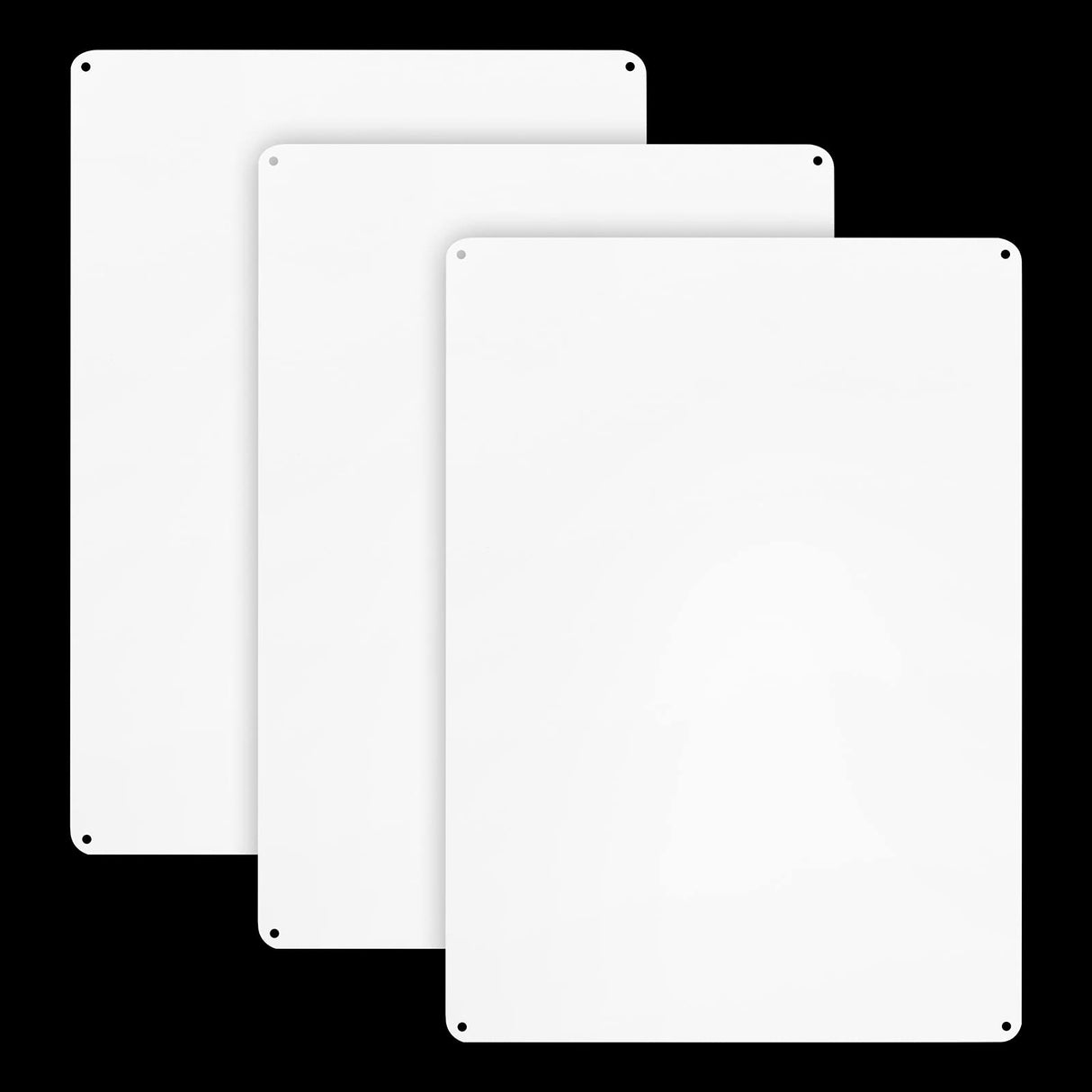 3-Pack White Sign Blanks, 10"x 7" .04" Aluminum Enjoyist