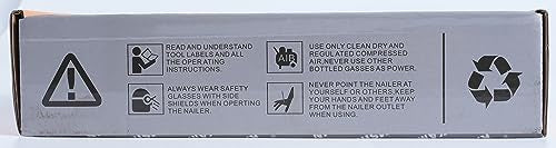 KAMSIN P630 23 Gauge Pneumatic Headless Pin Nailer Kit With 10,000PCS Pin Nails, 1/2-Inch to 1-3/16-Inch Leg Length, Air Power Micro Pinner With Safety For Furniture, Cabinets, Interior Decoration KAMSIN