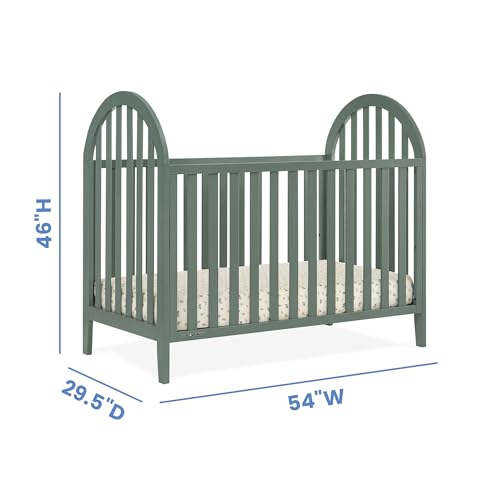 Delta Children Milano 4-in-1 Convertible Crib - Greenguard Gold Certified, Grassy Glen Delta Children