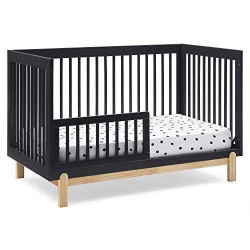 Delta Children Poppy 4-in-1 Convertible Crib, Midnight Grey/Natural Delta Children