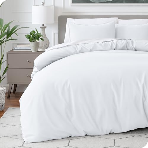 Bare Home Bedding Duvet Cover King Size - Premium 1800 Super Soft Collection - Lightweight, Cooling - Soft Breathable Bedding Duvet Cover (King, White) Bare Home