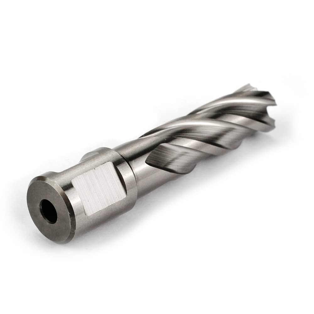 OSCARBIDE 5/8"x2" HSS Annular Cutter 5/8 inch Cutting Diameter 2 inch Depth of Cut,3/4 inch Weldon Shank 2 Flat Mag Drill Bit with Pilot Pin for Magnetic Drill Press,1 Piece OSCARBIDE