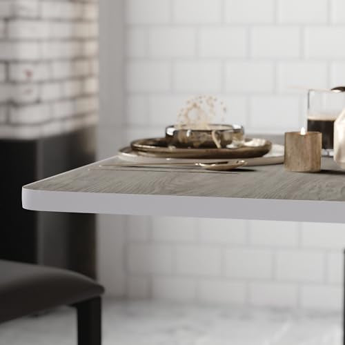 Flash Furniture Glenbrook 36" Square Table Top with White or Gray Reversible Laminate Top Flash Furniture