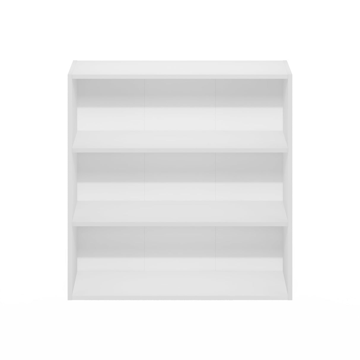 Furinno PASIR Book Shelf, 3-Tier Bookshelf, Bookcase with Open Shelf, 9.3 x 31.3 x 31.5, for Living Room, Bedroom, Home Office, White Furinno