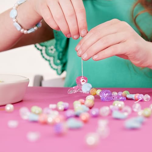 Creativity for Kids Mermaid Bead Jewelry Jar: Create 40+ Friendship Bracelets for Girls, DIY Girls Beads Jewelry Making Kit, Mermaid Gifts, Kids Craft for Ages 6-8+ Creativity for Kids