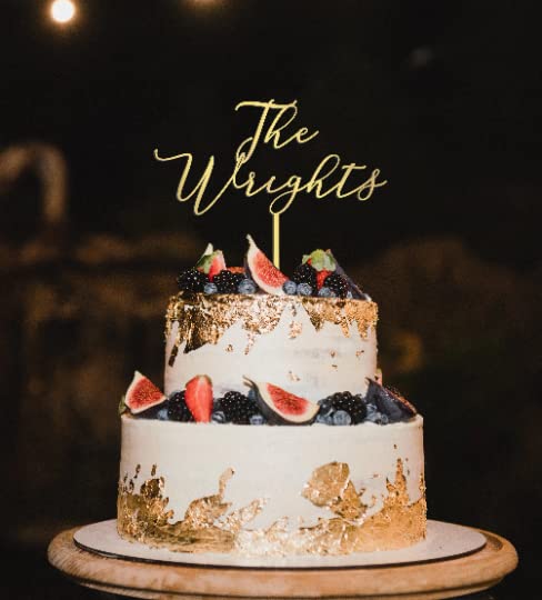 Personalized Custom wording Wooden Wedding Cake Topper, Custom topper for Birthday, Shower,Party cake decor WoodArtSupply