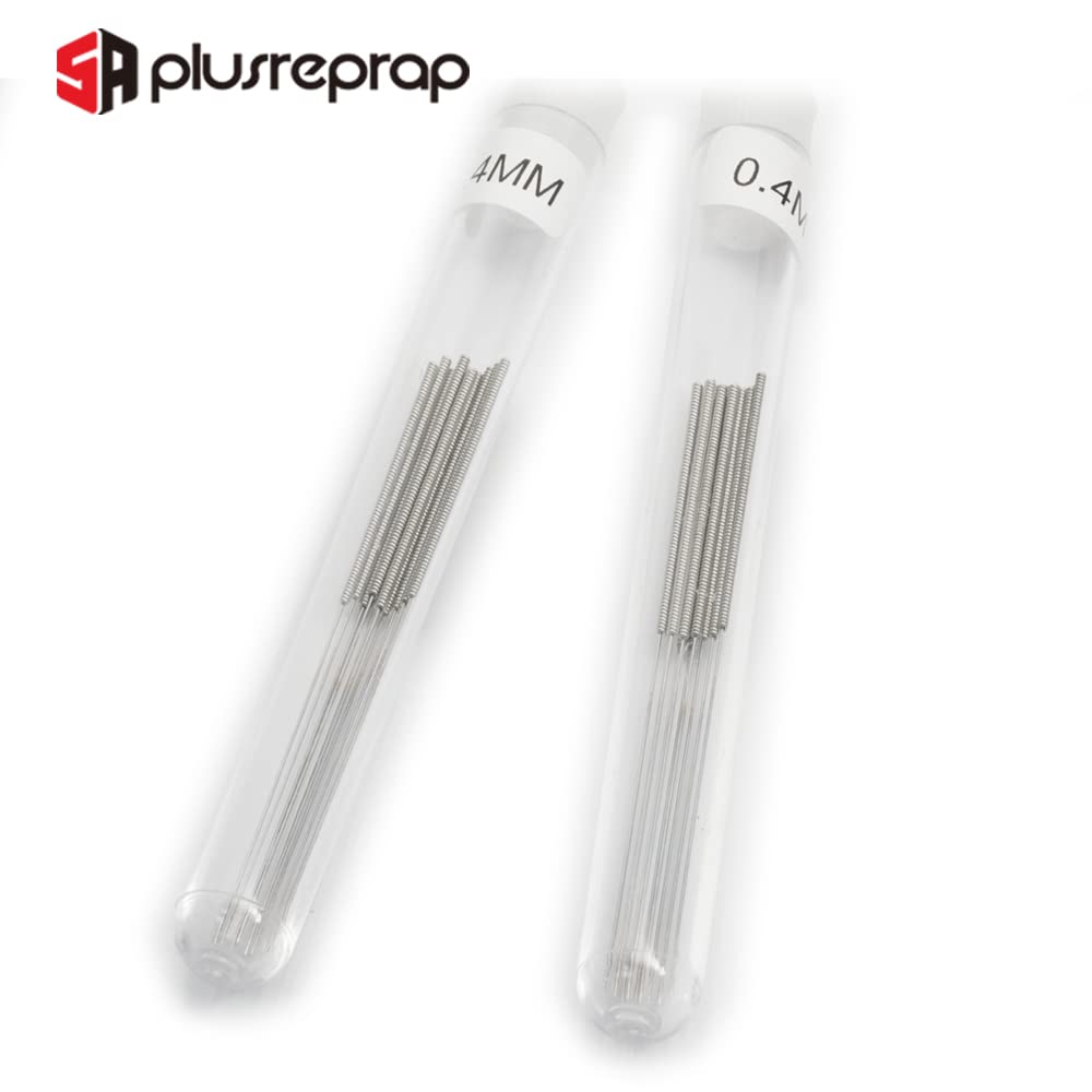 3D Printer Nozzle Cleaning Kit, 0.4mm Stainless Steel Nozzle Cleaning Tool Kit, 3D Printer Cleaning Needles for 3D Printer Extruder, 20-Pack SAPLUSREPRAP