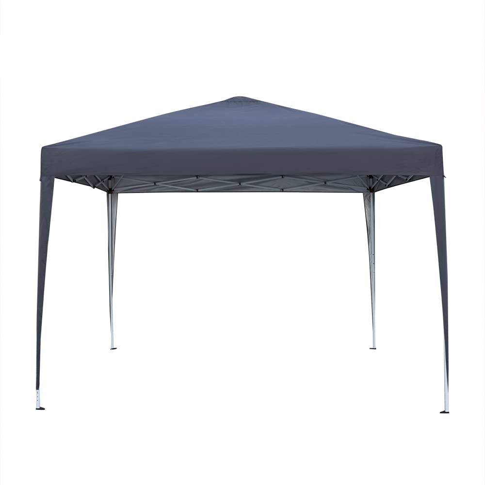 Panana Pop Up Outdoor Gazebo 8.2''x8.2'' Marquee Garden Awning Tent Folding Canopy with 4 Sidewall and Carrying Bag for Festival Wedding Party 2.5MX2.5M (2.5x2.5m, Gray) Panana