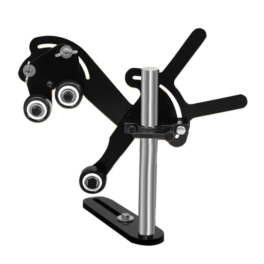 Woodworking Lathe Center Frame Spindle Steady Rest Wood Turning Accessory Shakeproof 3 Wheels Stabilizer Auxiliary Clamping Tool MOBUKJUU