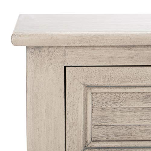 Safavieh Home Collection Tate Greige 2-Drawer Bottom Shelf Console Table Safavieh