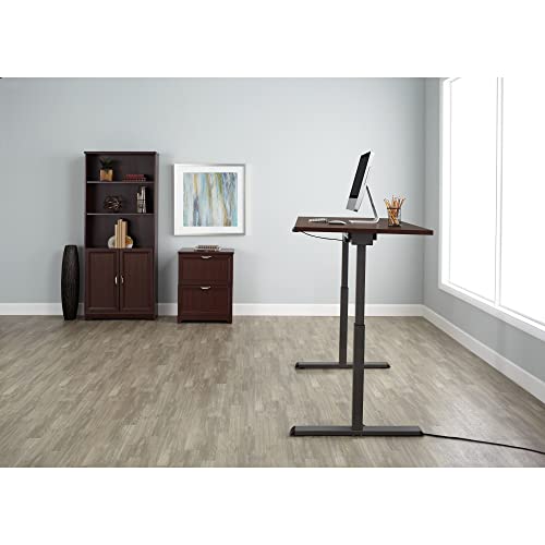 Realspace® Magellan Performance Electric 60"W Height-Adjustable Standing Desk, Cherry Realspace
