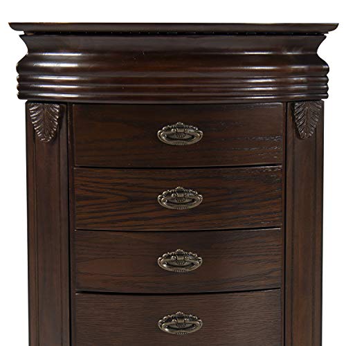 Powell Italian Influenced Transitional Espresso Jewelry Armoire,Brown Powell Furniture