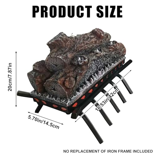 DAINIQUKANHAI Electric Fireplace Logs Realistic Flame Effect Candle LED Flame Light USB Powered Electric Fireplace Remote Control Fireplace Placement Home Decoration 12.4*5.91*7.87 In No Heat Function dainiqukanhai