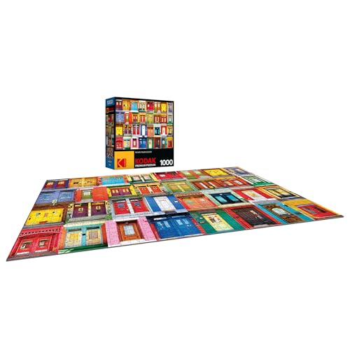 RoseArt - Kodak Premium - Colorful Montreal Doors - 1000 Piece Jigsaw Puzzle for Adults RoseArt