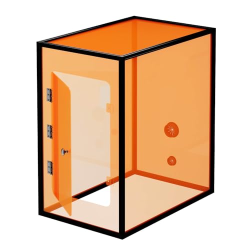 Monport Fiber Laser Engraver Enclosure, 720 * 470 * 800mm Integrated Acrylic Machine Cover, for Laser Isolation, Smoke Isolation, Noise Reduction, and Eye Protection Monport
