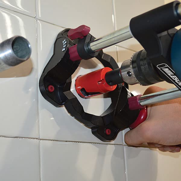 Milescraft 1368 DrillMate Portable Drill Guide - NO CHUCK. Must have 43mm Diameter Collar International Style Drills. Multi-Angle Drilling with Control Spring. NOT FOR MOST DRILLS|Black Milescraft