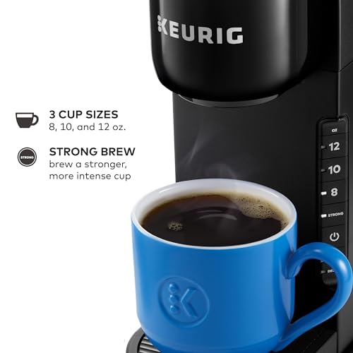 Keurig K-Express Single Serve K-Cup Pod Coffee Maker, 3 Brew Sizes, Strong Button Feature, 42oz Removable Reservoir, Black Keurig
