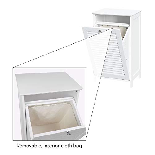 Ellsworth Tilt-Out Laundry Hamper, White RiverRidge