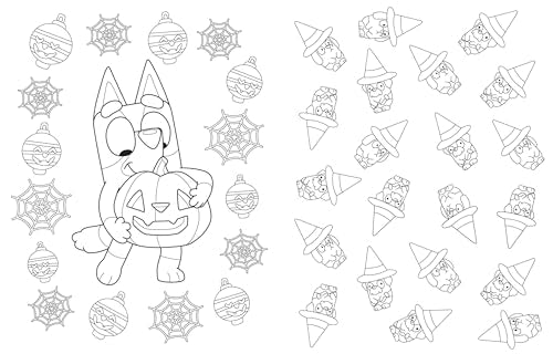 Bluey: Hooray, It's Halloween!: A Coloring Book WoodArtSupply