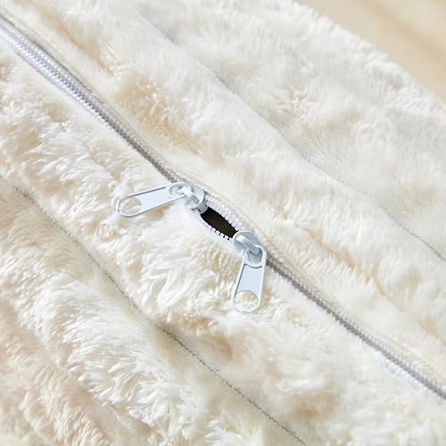 Ball & Cast 4 Seater Cloud Sectional Couch,102.4" Modern Modular Sectional Sofa with Deep Seat & Pillows,Plush Corduroy Comfy Convertible Sofa Couches for Living Room,Beige Ball & Cast