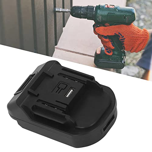 18V 20V Battery Adapter Converter with USB Interface for Electric Tool, ABS Battery Converter for Woodworking Power Tool Adapter Hilitand